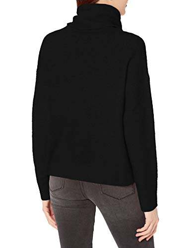 Superdry Super Lux Funnel Neck suéter, Black, 8 para Mujer