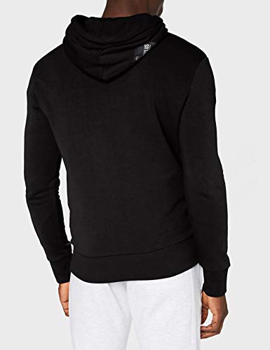 Superdry Surplus Graphic Hood suéter, Negro, S para Hombre