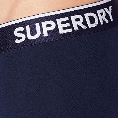 Superdry Trunks bañador, Armada más Rica/Cobalto Vivo/Greymarl, S (Pack de 3) para Hombre