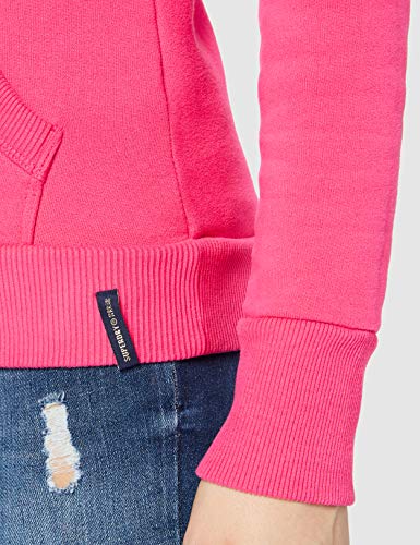 Superdry Vintage Sport Hood Sudadera con Capucha, Punk Pink, M para Mujer