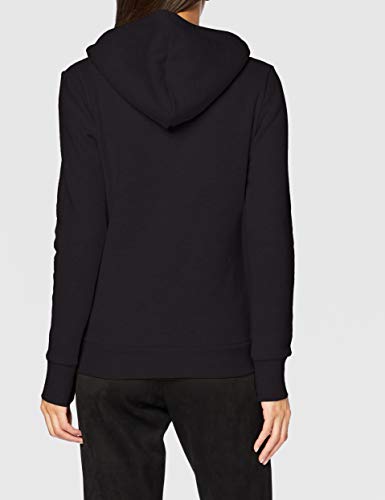 Superdry VL Tonal Emb Ziphood Jersey de Punto, Negro, XS (Talla del Fabricante:8) para Mujer