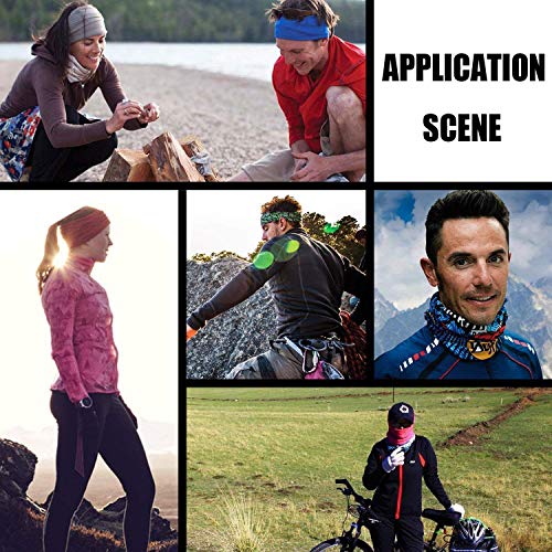 SUPRBIRD 6 Piezas Elastica Pañuelos Cabeza Multifunción Bufanda Bandana,Bragas de Cabeza Turbante Magico Pasamontañas Tubo UV Pulsera Mascarilla para Hombre Mujer Festivales de música, Raves, Monta