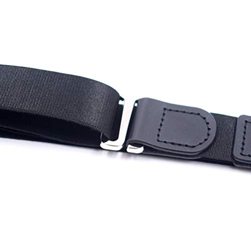 SUPVOX – Camiseta Stay Belt cinturón ajustable para ropa interior Shirt Lock para hombres y mujeres que mantienen la camisa reentrada – 2,5 cm (negro)