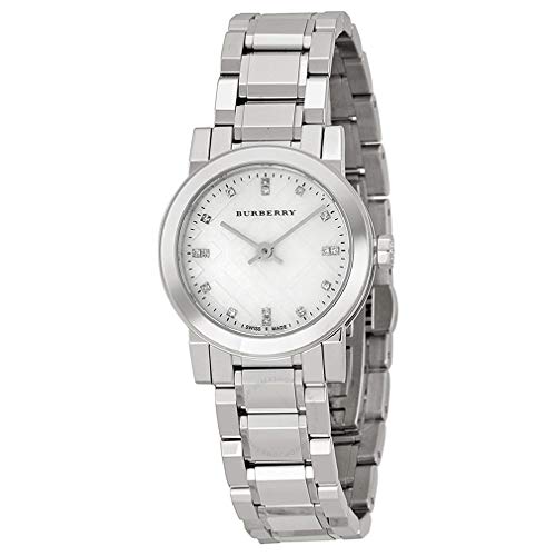 Swiss Diamonds BU9224 - Reloj de pulsera para mujer de acero inoxidable con esfera de nácar (26 mm)