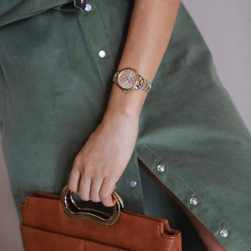 Swiss Rare Rose Gold 2 Tonos Plata Fecha Dial 32mm Mujeres Acero Inoxidable Reloj de Pulsera El Clásico BU10117