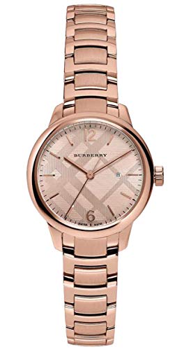 Swiss Rare Rose Gold Date Dial 32mm Mujeres Reloj de pulsera El Clásico BU10116