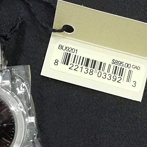 Swiss Rare Silver Dial Negro 26mm Mujeres Acero Inoxidable Reloj de Pulsera La Ciudad BU9201