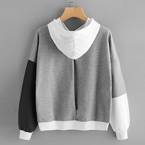 Switchali Sudaderas Mujer Baratas con Capucha Ropa de Mujer en Oferta otoño Abrigos de Mujer (Large, Gris)