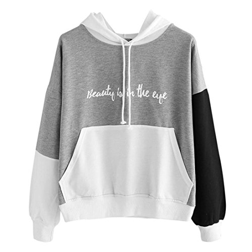 Switchali Sudaderas Mujer Baratas con Capucha Ropa de Mujer en Oferta otoño Abrigos de Mujer (Large, Gris)