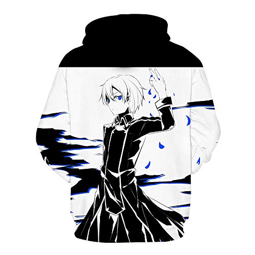 Sword Art Hoodie Hombres Impresión 3D en línea Ropa Deportiva Masculina Sword Art Print Chándal Suéter Kirin Gaya Kazuto Cosplay Traje de Manga Larga-mi_130