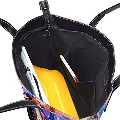 Sword Art Online Bolso de moda 3D impreso de alta calidad de microfibra de cuero de gran capacidad impermeable bolso para las mujeres