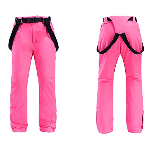 SxLingerie Traje De Esquiar Mujer Chaqueta Y Pantalones Esquí De Invierno Térmico Pantalones Impermeables A Prueba De Viento Conjunto Chaqueta Snowboard Montaña para Deportes Al Aire Libre,Rosado,S