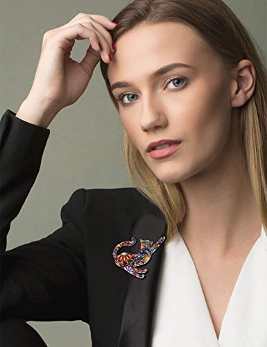 Tacobear 9 Piezas Conjunto de Broche de Mujer Broches de Animales Insectos Coloridos Broche de Cristal de Insectos para Favores de Fiesta de Niñas Mujeres