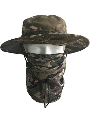 Táctica Bufanda Camuflaje, QMFIVE Hombres y mujeres Unisex Tocado militar multiusos Estilo Tocado Bufanda para campo militar Actividades al aire libre (Multicam)