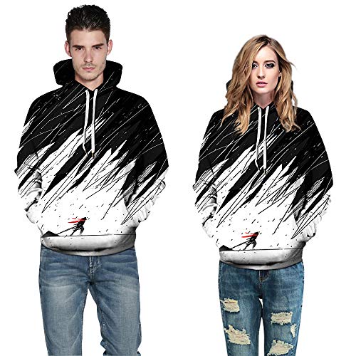TAGVO Sudaderas con Capucha Impresas en 3D Unisex Novedad Sudadera Personalizada Jerseys Jerseys de Manga Larga Transpirable con Capucha con Bolsillo Elástico con Capucha para Hombres y Mujeres