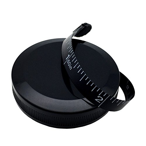 Tape Measure The Measuring Tape for Body Size Measurement and Small Sewing Tape Measure for Tailors 60 Inch 150 cm Black