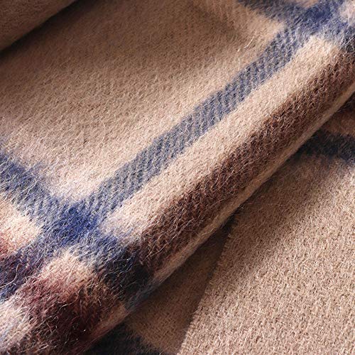 Tart¨¢n Bufanda Pashmina Larga Enrejado Mant¨®n Invierno£¬Bufanda c¨¢lida de lana a cuadros de invierno para hombre-Camello_Los 30 * 180cm£¬bufanda larga tart¨¢n enrejado mant¨®n
