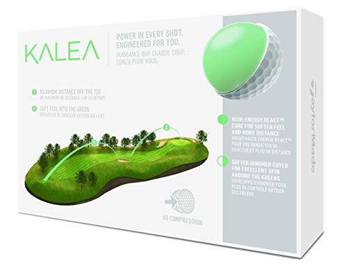 TaylorMade Pelotas de Golf Kalea para Mujer, Color Blanco, una docena (2019)