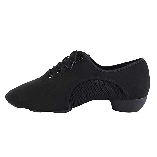 Tbest Zapatos Baile Latino Hombre Mujer,Zapatillas de Baile Latino Danza Suaves y Cómodos Zapatos Latinos de Salón Zapatos de Baile Modernos al Aire Libre para Salsa Latina Tango(43)