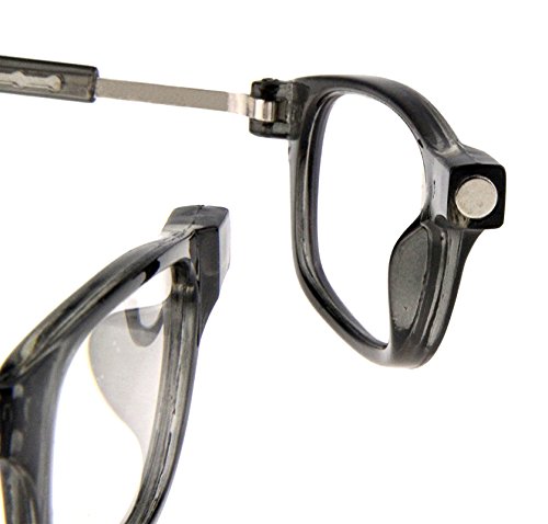 TBOC Pack: Gafas de Lectura Presbicia Vista Cansada – (Dos Unidades) Graduadas +3.00 Dioptrías Montura Negra Hombre Mujer Imantadas Plegables Lentes Aumento Leer Ver Cerca Cuello Imán