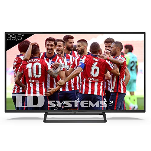 TD Systems Televisor 3X HDMI, VGA, USB, 1100 PCI Hz, Grabador Reproductor, DVB-T2/C/S2 Modo Hotel - K40DLX11F 39,5 Pulgadas