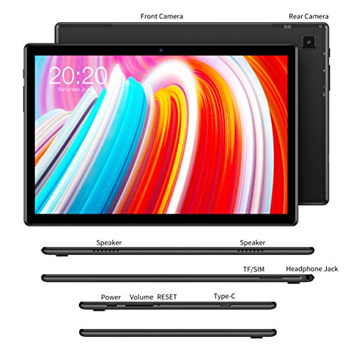 TECLAST M40 Tablet 10.1 Pulgadas con Octa-Core 2.0 GHz, 6GB RAM+128GB ROM, Android 10.0 1920×1200 FHD IPS, 4G LTE Dual SIM/Externo TF(256GB), WiFi, Bluetooth 5.0&Batería 6000mAh, Type C de Carga
