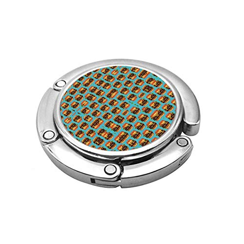 Tenedor Plegable del Monedero de la Hamburguesa Doble del Cheeseburger, Gancho del Bolso de la suspensión del Bolso para el Escritorio de la Tabla