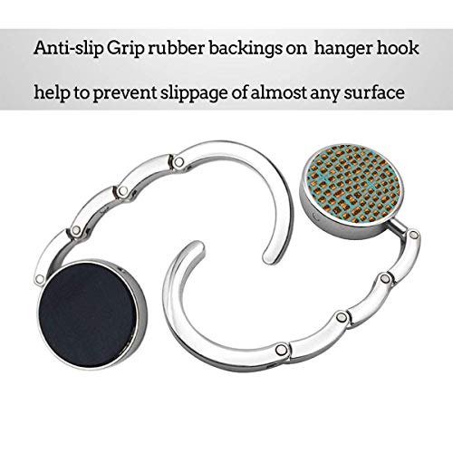 Tenedor Plegable del Monedero de la Hamburguesa Doble del Cheeseburger, Gancho del Bolso de la suspensión del Bolso para el Escritorio de la Tabla