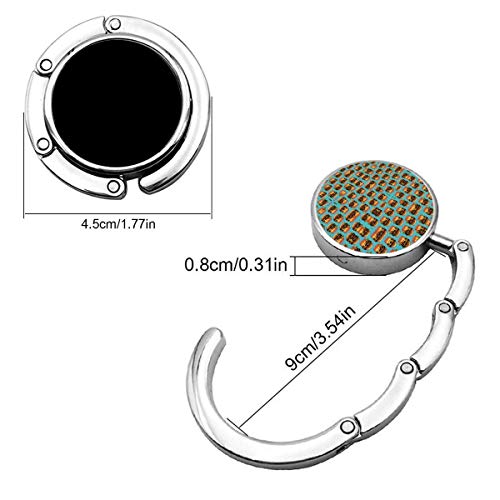 Tenedor Plegable del Monedero de la Hamburguesa Doble del Cheeseburger, Gancho del Bolso de la suspensión del Bolso para el Escritorio de la Tabla