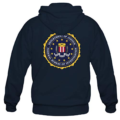 Tex-Ha FBI Mafia CSI CIS USA DEA Criminal Minds Mindhunter - Chaqueta con capucha, color azul azul marino XXXL