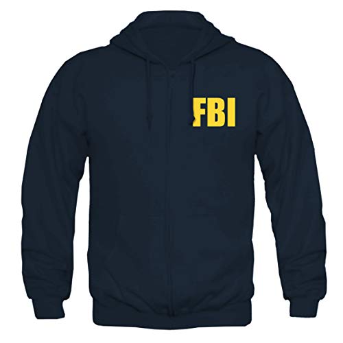 Tex-Ha FBI Mafia CSI CIS USA DEA Criminal Minds Mindhunter - Chaqueta con capucha, color azul azul marino XXXL