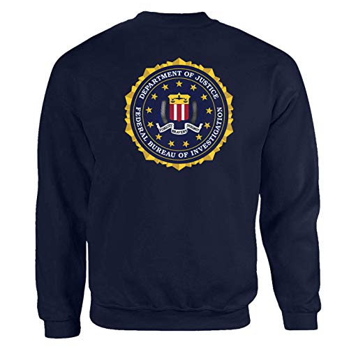Tex-Ha FBI - Sudadera de policía LKA USA CSI CIS Navy USA DEA Mafia Amerika BKA Kripo Logo Azul azul marino XL