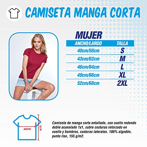 The Fan Tee Camiseta de Mujer Crossfit Deporte Gimnasio Gym Pesas 015 M