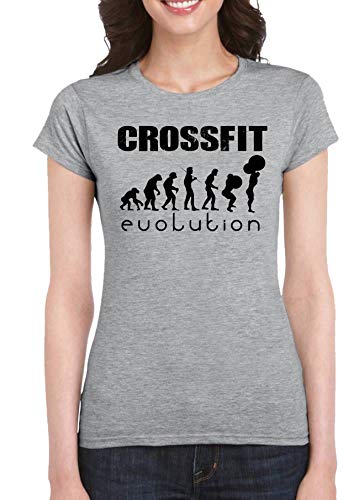 The Fan Tee Camiseta de Mujer Crossfit Deporte Gimnasio Gym Pesas 015 M