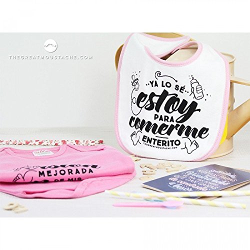 The Great Moustache - Kit - Tenéis El Bebé Más Bonito Del Mundo Color Rosa, Talla 0-6 Meses
