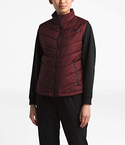 The North Face Junction - Chaleco para mujer, color rojo granate profundo, talla S