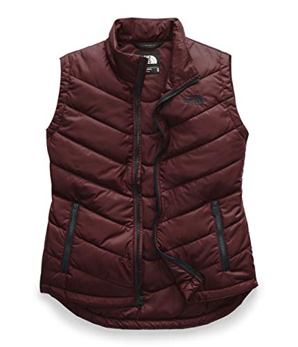 The North Face Junction - Chaleco para mujer, color rojo granate profundo, talla S