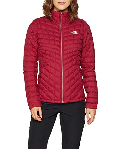 The North Face T93BRL Chaqueta con Cremallera Thermoball, Mujer, Rumba Red, XS
