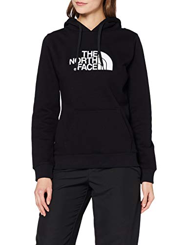 The North Face W Drew Peak Pullover Hoodie Sudadera con Capucha, Mujer, Multicolor (Negro/Blanco), XS