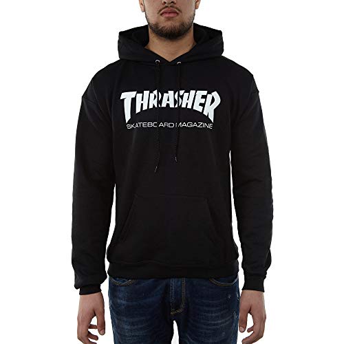 THRASHER Skate mag Hood Sudadera, Unisex Adulto, Black, S