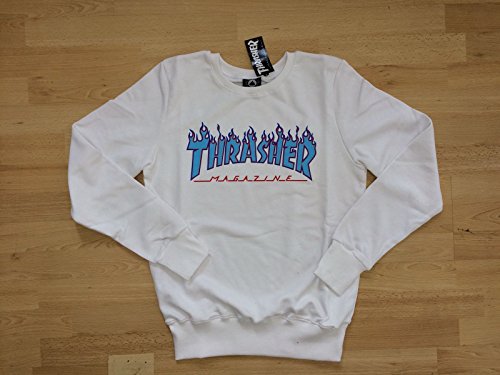 THRASHER Skate mag Hood Sudadera, Unisex Adulto, Navy Blue, S