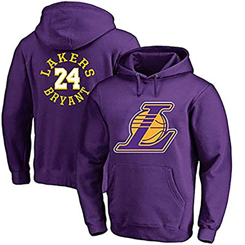 TIEON Ropa de baloncesto masculina y femenina Lakers 24 jugadores, 8 jugadores ropa de baloncesto, sudadera con capucha de manga larga, camisas conmemorativas se pueden lavar repetidamente C-XXL