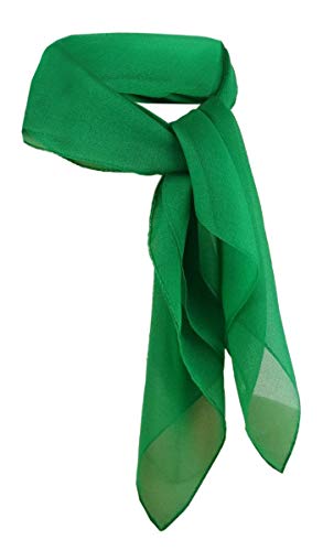 TigerTie - nicki paño de gasa - verde verde fluorescente monocromo - tamaño 50 x 50 cm - pañuelo