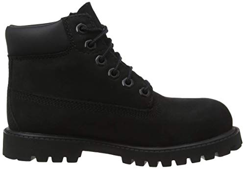 Timberland 6-Inch Premium WP, Botas Clasicas Unisex Niños, Negro (Black Nubuck), 38 EU