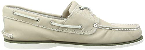 Timberland Classic 2 Eye, Náuticos Hombre, Beige Light Taupe Nubuck, 43.5 EU