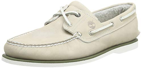 Timberland Classic 2 Eye, Náuticos Hombre, Beige Light Taupe Nubuck, 43.5 EU