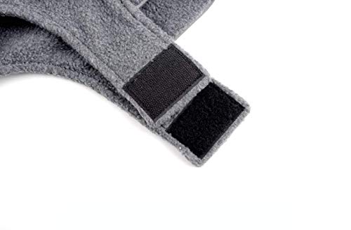 Tineer Perro Reflectante Chaqueta Cachorro Suave Fleece Abrigos otoño Invierno Caliente Moda Reflectante Ropa para Mascotas para Perros Grandes (XS, Gris)