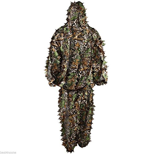 Tinksky Ropa de Camuflaje 3D Hoja Camuflaje Pantalones Chaqueta de Caza