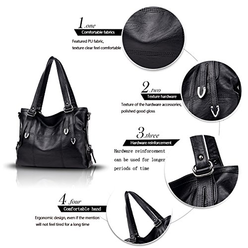 Tisdaini Bolsos de Mano Mujer Bolsos Bandolera Moda Gran Capacidad Casual Bolsos Totes Shoppers y Bolsos de Hombro