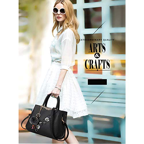 Tisdaini Bolsos de Mano Mujer Moda PU Cuero Grandes Bolsos Totes Bolsos Bandolera